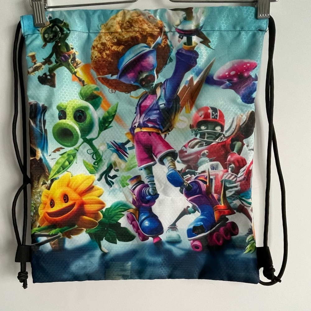 ✨✨Plants vs zombies design drawstring bag✨✨